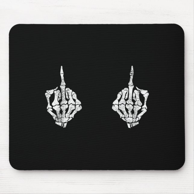 Skeleton Hands On S Funny Soky Halloween Costume  Mousepad (Vorne)