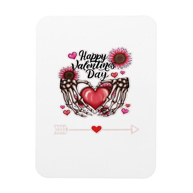 Skeleton Hands Valentinstag Classic Magnet (Vertikal)
