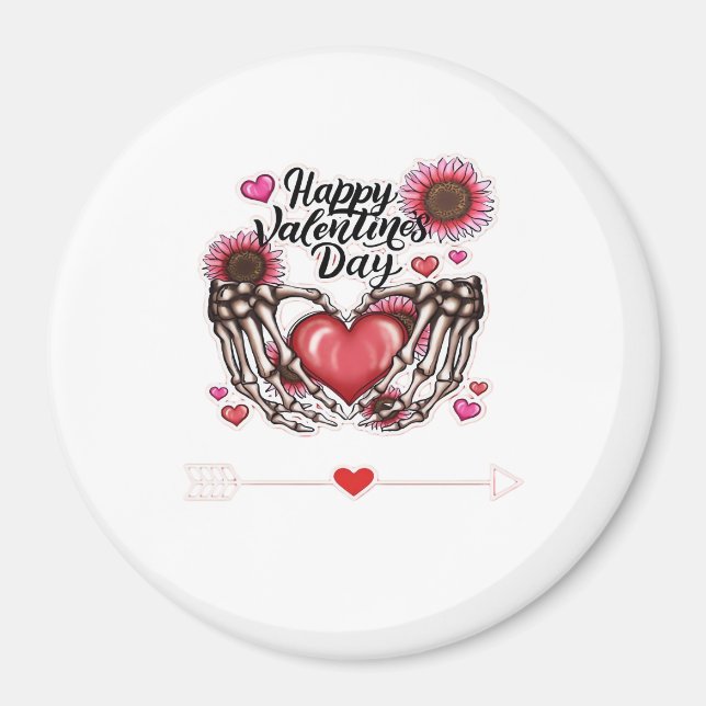 Skeleton Hands Valentinstag Classic Magnet (Vorne)