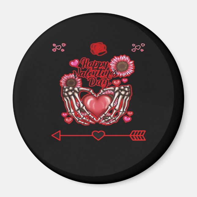 Skeleton Hands Valentinstag Classic Magnet (Vorne)
