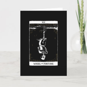 Skeleton Hanged Man Tarot Karte