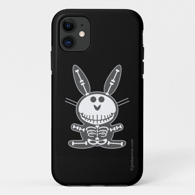Skeleton Häschen Case-Mate iPhone Hülle (Rückseite)