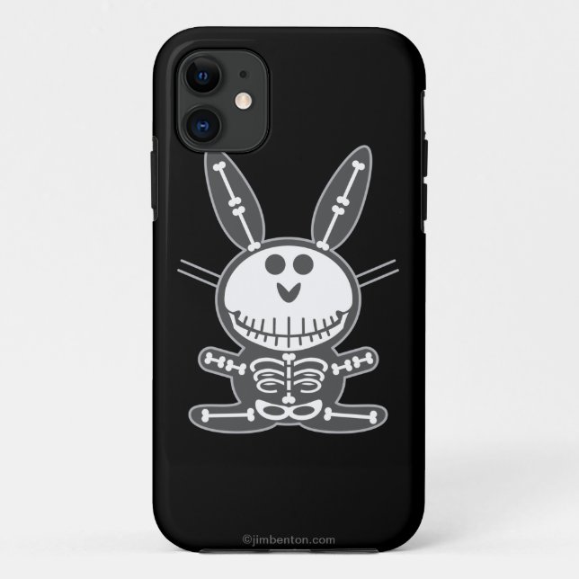 Skeleton Häschen Case-Mate iPhone Hülle (Rückseite)