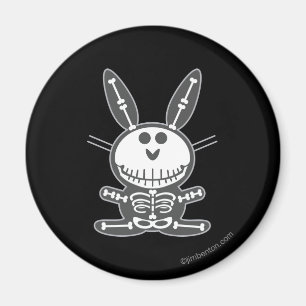 Skeleton Häschen Magnet