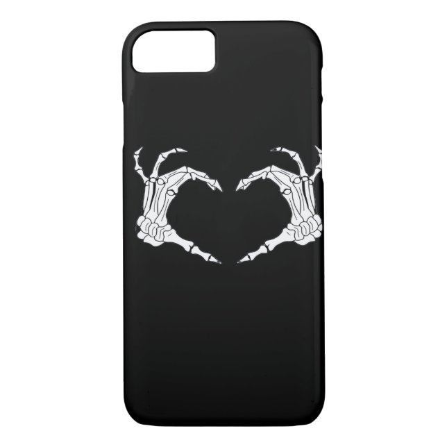 Skeleton Heart Hands Classic Case-Mate iPhone Hülle (Rückseite)