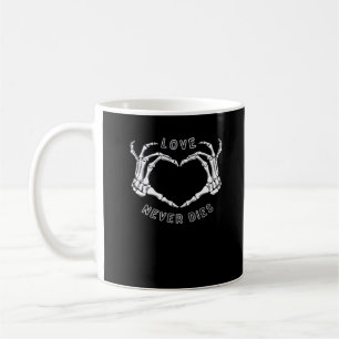 Skeleton Heart Hands Funny & Classic Kaffeetasse