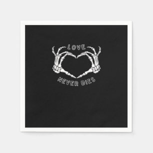Skeleton Heart Hands Funny & Classic Serviette