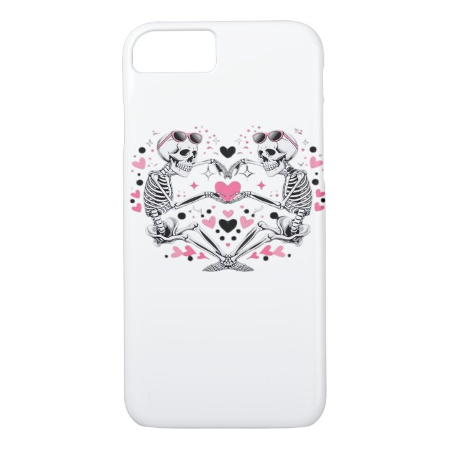Skeleton Heart Hands Klassische Viren Case-Mate iPhone Hülle (Rückseite)