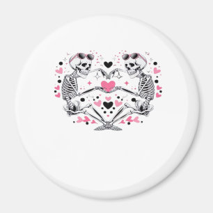 Skeleton Heart Hands Klassische Viren Magnet