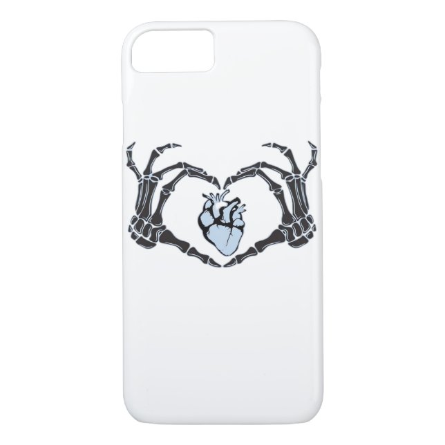 Skeleton Heart Hands Klassisches Design zu Hallowe Case-Mate iPhone Hülle (Rückseite)