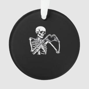 Skeleton Heart Hands unterzeichnen Halloween Kostü Ornament
