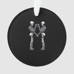 Skeleton Heart Hands Zeichnen Halloween Kostümklas Ornament