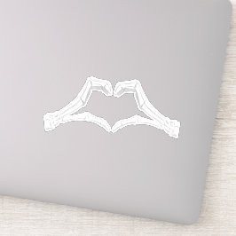 Skeleton Heart Sticker