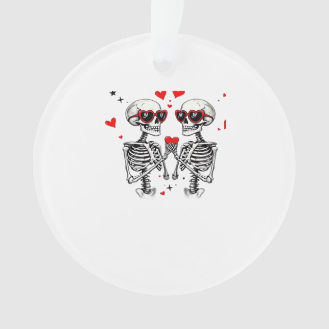 Skeleton Herz Hände für Trends Ornament (Vorderseite)