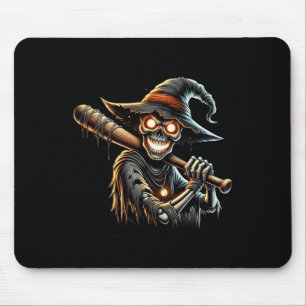 Skeleton Hexenmeisterschaft Halloween Party Mousepad