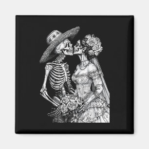 Skeleton Hochzeit Braut und Groom Day Toten Hallow Magnet