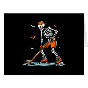 Skeleton Hockey sur glace Halloween garçons Drôle
