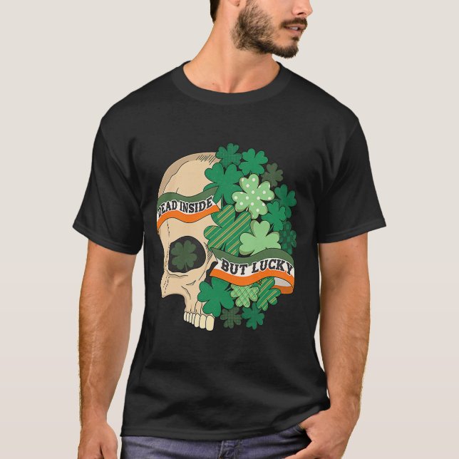 Skeleton Ich bin tot in Saint Patrick's Day C Sku T-Shirt (Vorderseite)