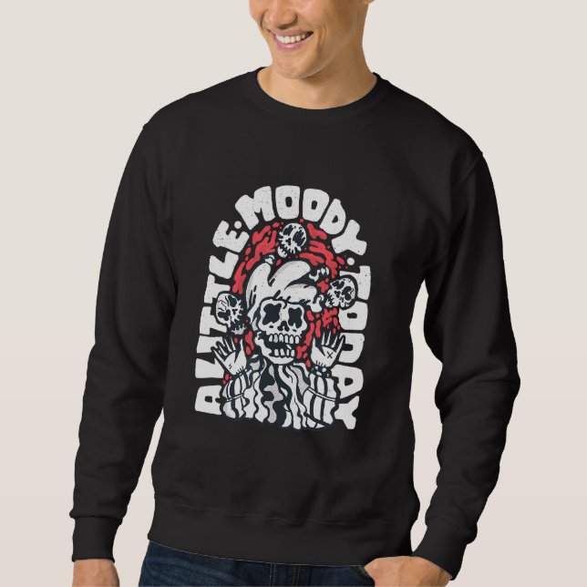 Skeleton Jester Juggling Skulls Sweatshirt (Vorderseite)