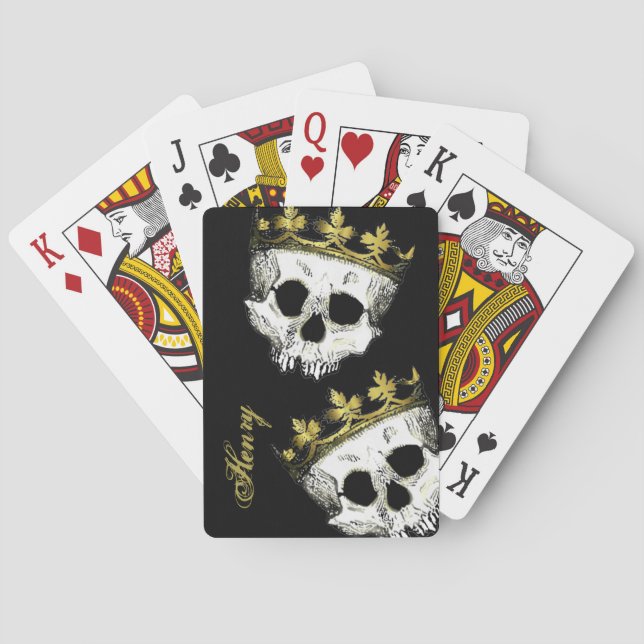 Skeleton King Skulls Spielkarten (Rückseite)