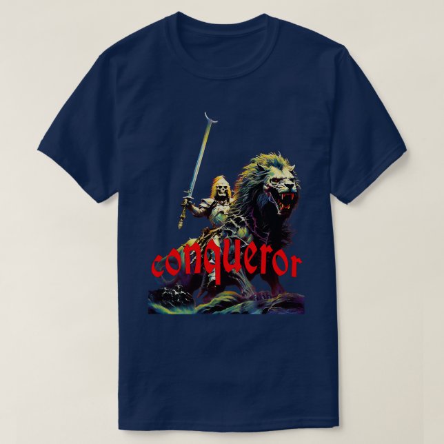 Skeleton Knight Conqueror T-Shirt (Design vorne)