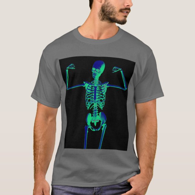 Skeleton Knochenmann-T - Shirt (Vorderseite)