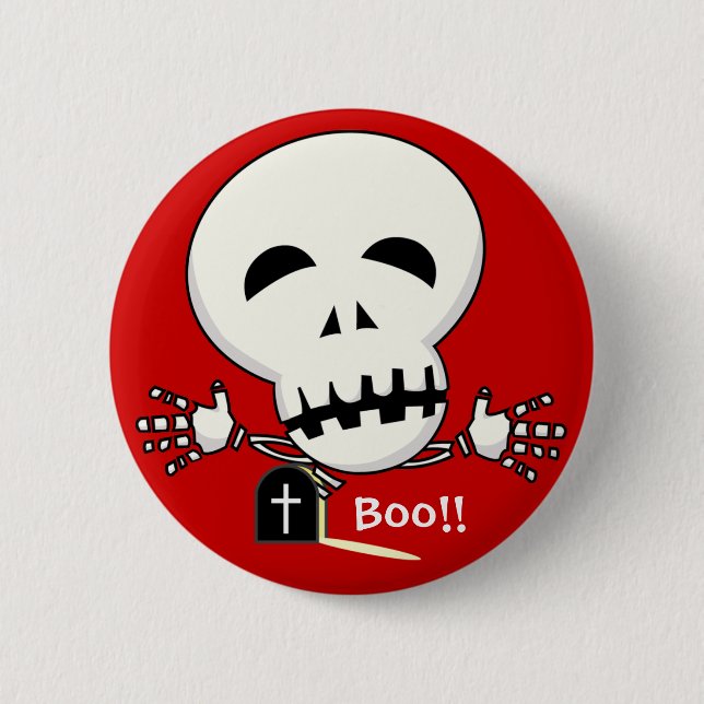 Skeleton Knopf Button (Vorderseite)