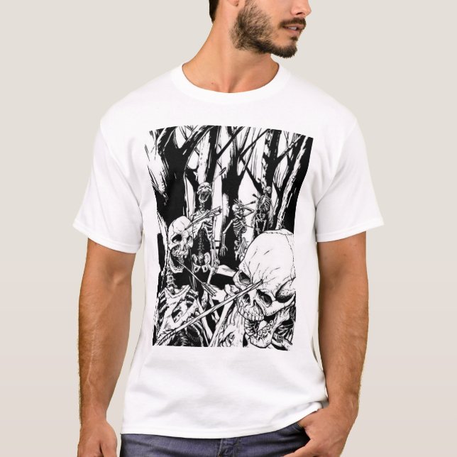 skeleton Krieg T-Shirt (Vorderseite)