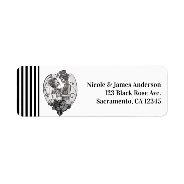 Skeleton Liebe Ehetanz Gotische Hochzeit (Vorne)