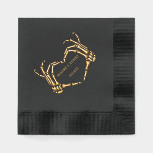 Skeleton Main Forme de coeur Mariage personnalisé