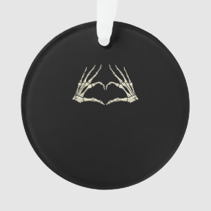 Skeleton Mains Coeur drôle Halloween Hommes Femmes