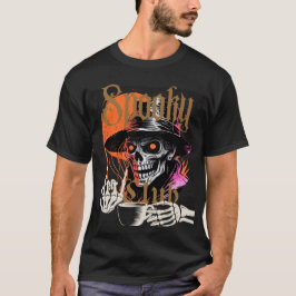 Skeleton Man Enjoying Coffee T-Shirt