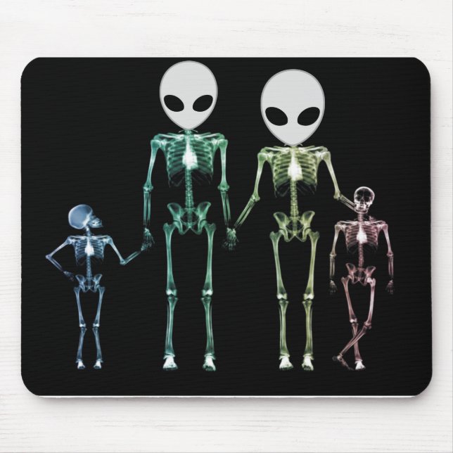 skeleton Mausunterlage des coolen Röntgenstrahls Mousepad (Vorne)
