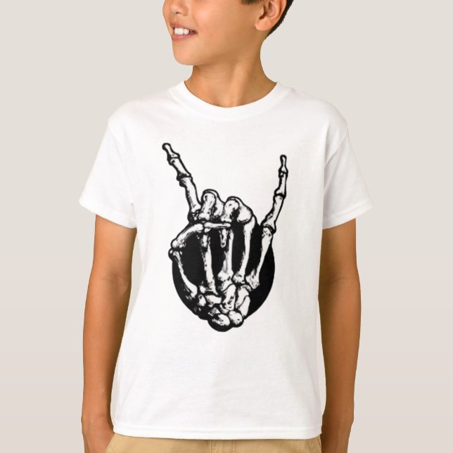 Skeleton Metal Fan T-Shirt (Vorderseite)