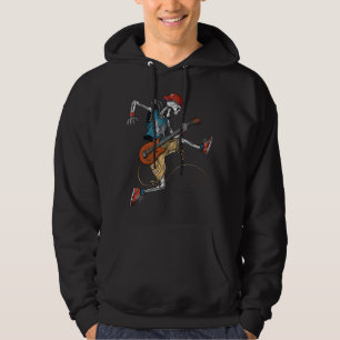 Skeleton Metal Gitarrist Hoodie