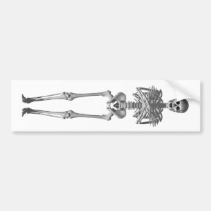 Skeleton Modell 3d: Autoaufkleber