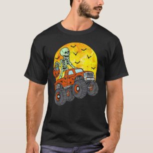 Skeleton Monster Truck Moon Candy Kleinkind Boy Ha T-Shirt