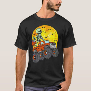 Skeleton Monster Truck Moon Candy Kleinkind Boy Ha T-Shirt