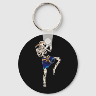 Skeleton Muay Thai Halloween Kickboxen Mma Schlüsselanhänger