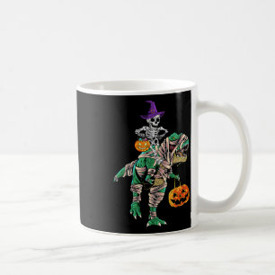 Skeleton Mummy Dinosaur T Rex Halloween für Jungen Kaffeetasse