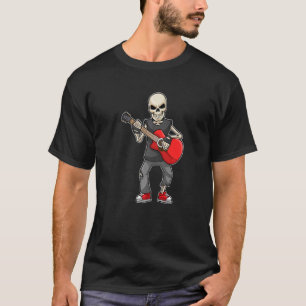 Skeleton Musician Gitarre T-Shirt