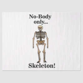 Skeleton No-Body Funny Seidenpapier