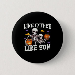 Skeleton Pater Son Matching Halloween-Kostüm Button
