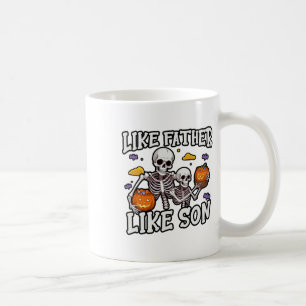 Skeleton Pater Son Matching Halloween-Kostüm Kaffeetasse