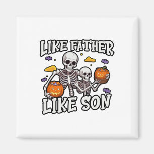 Skeleton Pater Son Matching Halloween-Kostüm Magnet