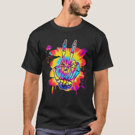 Skeleton Peace Tiedye T-Shirt