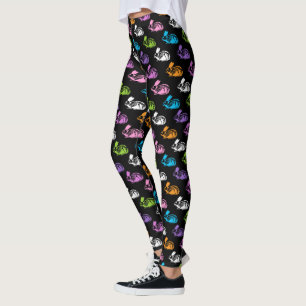 Skeleton Rabbit Muster Leggings