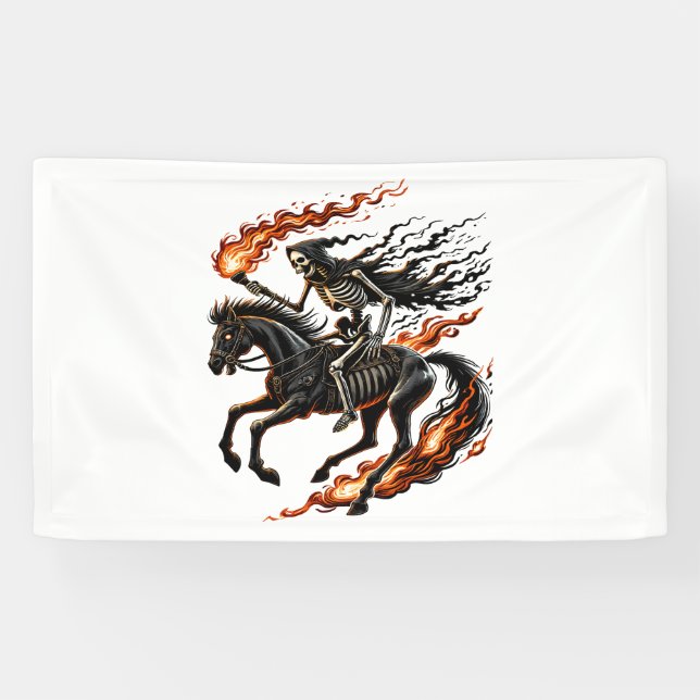 Skeleton Reiten Banner (Horizontal)