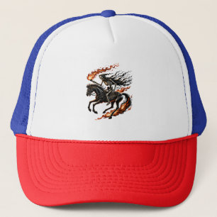 Skeleton Reiten Truckerkappe