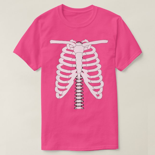 Skeleton Rib Cage Halloween Costume  T-Shirt (Design vorne)